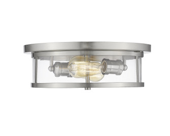 Savannah Two Light Flush Mount in Brushed Nickel (224|462F14-BN)