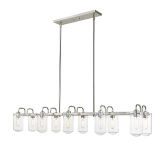 Delaney Ten Light Linear Chandelier in Brushed Nickel (224|471-10L-BN)