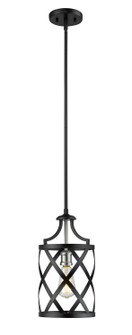 Malcalester One Light Pendant in Matte Black / Brushed Nickel (224|481MP-MB-BN)