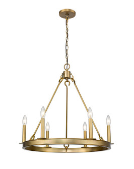 Barclay Six Light Chandelier in Olde Brass (224|482R-6OBR)