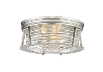 Cape Harbor Three Light Flush Mount in Brushed Nickel (224|491F3-BN)