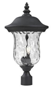 Armstrong Three Light Outdoor Post Mount Fixture in Black (224|533PHB-BK)