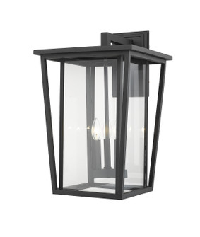 Seoul Three Light Outdoor Wall Light in Black (224|571XL-BK)