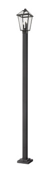 Talbot Three Light Outdoor Post Mounted Fixture in Black (224|579PHBS-536P-BK)