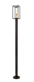 Dunbroch One Light Outdoor Post Mounted Fixture in Deep Bronze + Outdoor Brass (224|584PHMR-567P-DBZ)