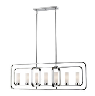 Aideen Seven Light Linear Chandelier in Chrome (224|6000-7L-CH)