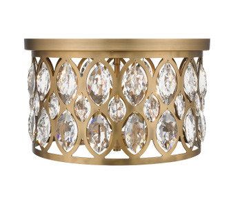 Dealey Four Light Flush Mount in Heirloom Brass (224|6010F15HB)