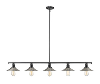 Casa Five Light Linear Chandelier in Matte Black (224|613-5L-MB+BN)