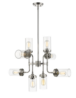 Calliope Eight Light Chandelier in Polished Nickel (224|617-8PN)