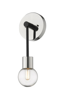 Neutra One Light Wall Sconce in Matte Black / Polished Nickel (224|621-1S-MB-PN)