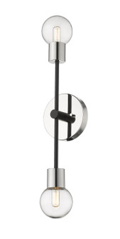 Neutra Two Light Wall Sconce in Matte Black / Polished Nickel (224|621-2S-MB-PN)