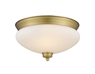 Amon Two Light Flush Mount in Heritage Brass (224|721F2-HBR)