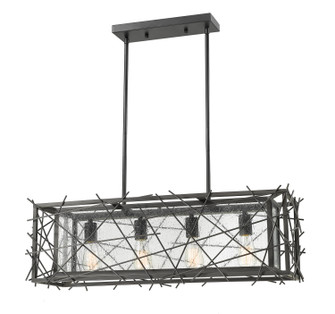 Stanwood Four Light Linear Chandelier in Bronze (224|8000-4L-BRZ)