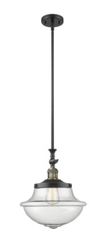 Oxford School House One Light Pendant in Black Antique Brass (405|206-BAB-G542SDY)