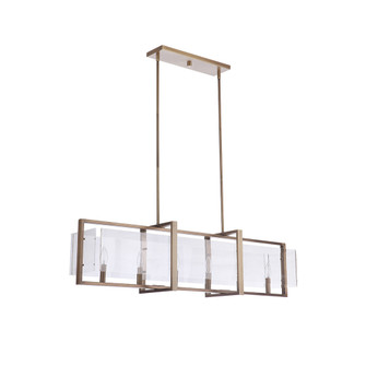 Mariah Six Light Island Pendant in Brass (90|134444)