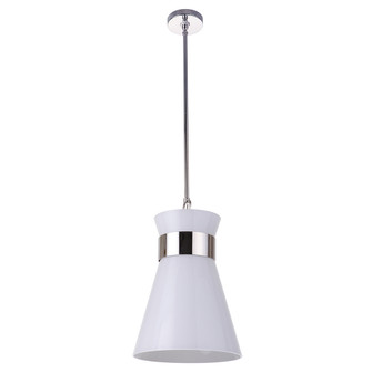 Alicia One Light Pendant in Polished Nickel (90|510125)