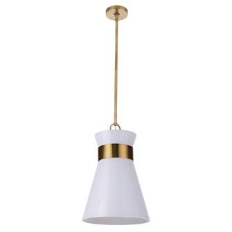 Alicia One Light Pendant in Brass (90|510142)