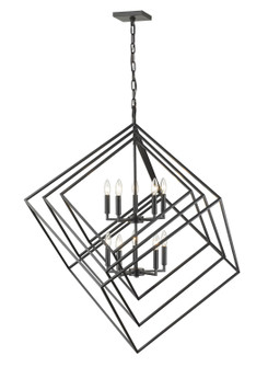 Euclid Ten Light Chandelier in Matte Black (224|457-10MB)