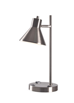 Ash One Light Desk Lamp in Brushed Steel (87|33069BS)