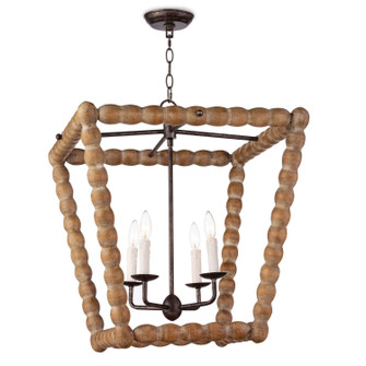 Perennial Four Light Chandelier in Natural (400|16-1254NAT)