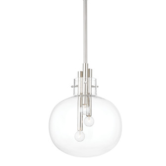 Hempstead Three Light Pendant in Polished Nickel (70|3914-PN)