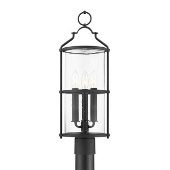 Burbank Three Light Outdoor Post Mount in Textured Black (67|P1321-TBK)