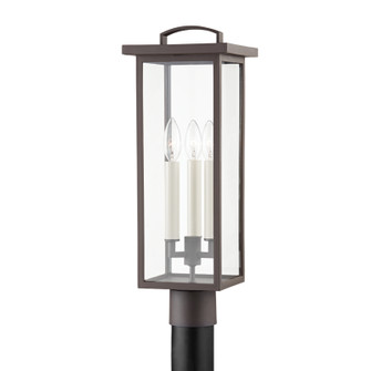 Eden Three Light Outdoor Post Mount in Textured Bronze (67|P7524-TBZ)