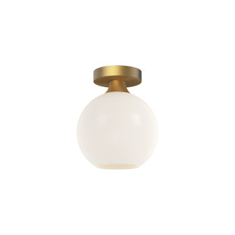 Castilla One Light Flush Mount in Aged Gold/Opal Matte Glass (452|FM506108AGOP)