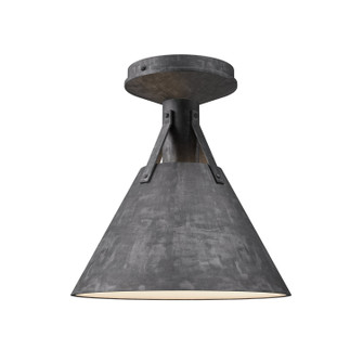 Archer One Light Flush Mount in Steel Shade (452|FM584811SL)