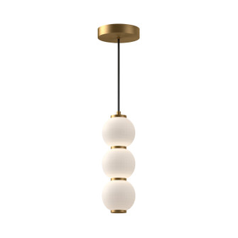 Bijou LED Pendant in Aged Gold/Opal Matte Glass (452|PD530313AGOP)