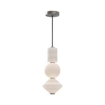 Bijou LED Pendant in Brushed Nickel/Opal Matte Glass (452|PD530341BNOP)