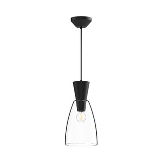Arlo One Light Pendant in Clear Glass/Matte Black (452|PD534007MBCL)