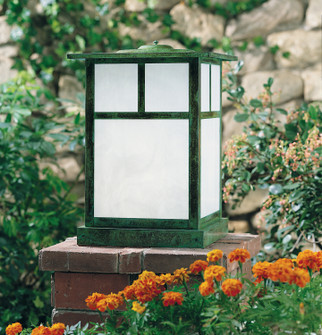 Mission One Light Column Mount in Verdigris Patina (37|MC-15TCR-VP)