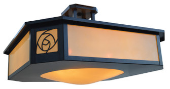 Saint Clair Four Light Semi-Flush Mount in Bronze (37|SCCM-21GWC-BZ)