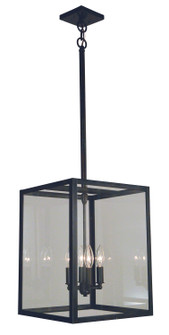 Vintage Four Light Pendant in Satin Black (37|VISH-12CS-BK)