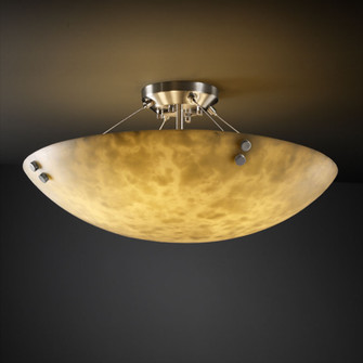 Clouds LED Semi-Flush Mount in Brushed Nickel (102|CLD-9651-35-NCKL-F4-LED3-3000)