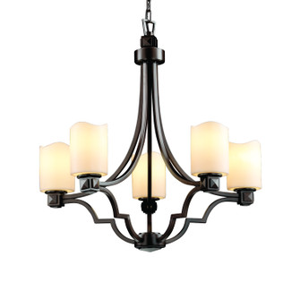 CandleAria LED Chandelier in Dark Bronze (102|CNDL-8500-14-CREM-DBRZ-LED5-3500)