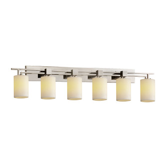 CandleAria LED Bath Bar in Brushed Nickel (102|CNDL-8706-10-CREM-NCKL-LED6-4200)