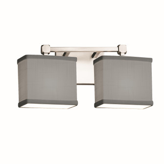 Textile Two Light Bath Bar in Matte Black (102|FAB-8422-30-GRAY-MBLK)