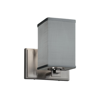 Textile One Light Wall Sconce in Brushed Nickel (102|FAB-8441-15-GRAY-NCKL)