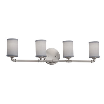 Textile LED Bath Bar in Brushed Nickel (102|FAB-8464-15-GRAY-NCKL-LED4-2800)