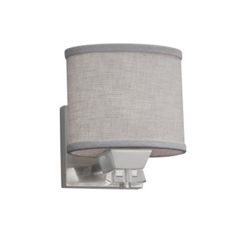 Textile One Light Wall Sconce in Brushed Nickel (102|FAB-8471-15-GRAY-NCKL)