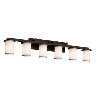 Textile LED Bath Bar in Dark Bronze (102|FAB-8786-10-WHTE-DBRZ-LED6-4200)