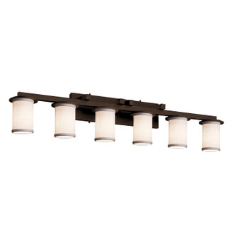 Textile LED Bath Bar in Brushed Nickel (102|FAB-8786-10-WHTE-NCKL-LED6-4200)