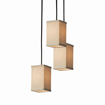 Textile LED Pendant in Dark Bronze (102|FAB-8864-15-CREM-DBRZ-LED3-2100)