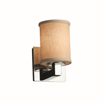 Textile One Light Wall Sconce in Dark Bronze (102|FAB-8921-10-CREM-DBRZ)