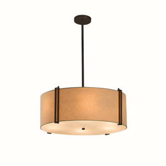 Textile LED Pendant in Dark Bronze (102|FAB-9512-CREM-DBRZ-LED6-4200)