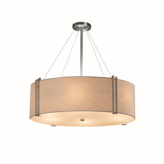 Textile Eight Light Pendant in Brushed Nickel (102|FAB-9514-CREM-NCKL)