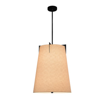 Textile Two Light Pendant in Matte Black (102|FAB-9600-CREM-MBLK)