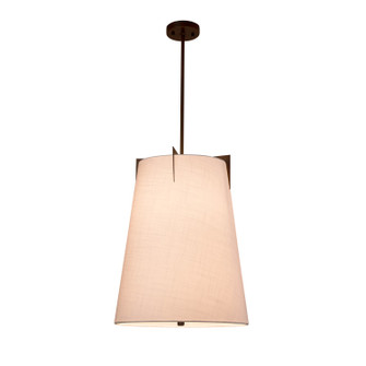 Textile Two Light Pendant in Dark Bronze (102|FAB-9600-WHTE-DBRZ)